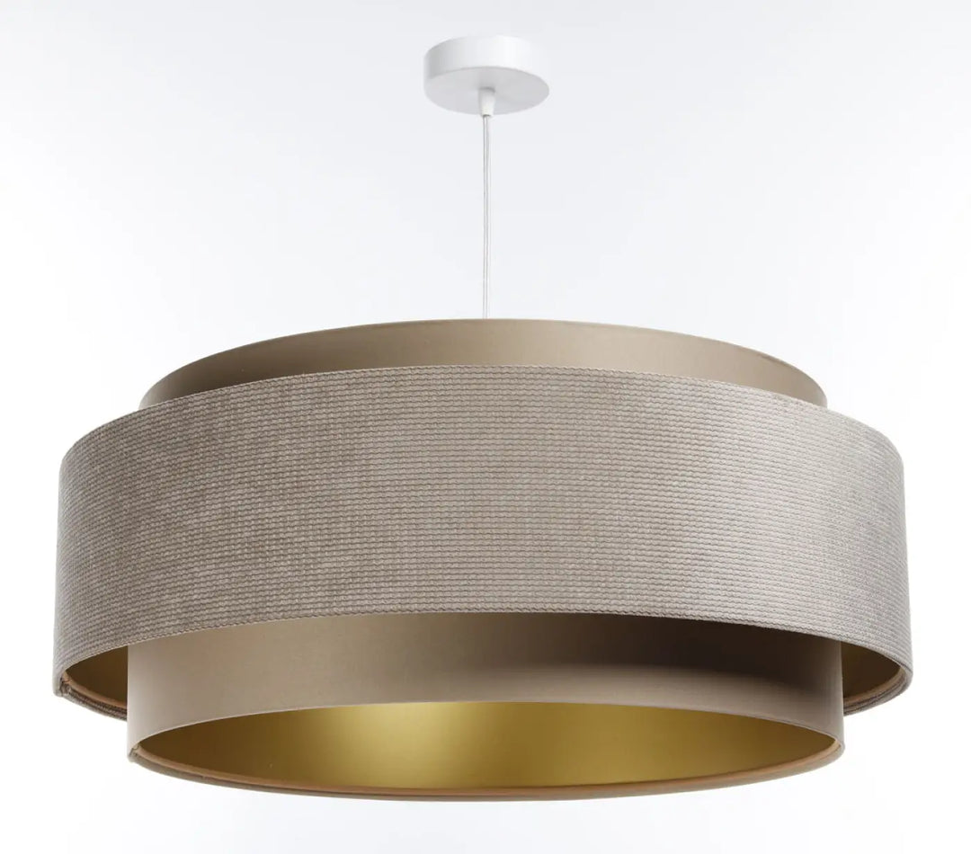 Suspension Luminaire | DOBLO CLASSIC (Beige/Doré)