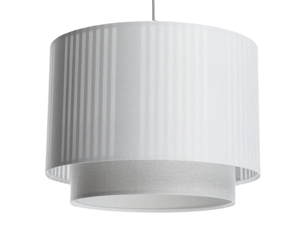 Pendant lamp Duo Lami Line – White/Light grey