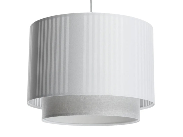 Pendant lamp Duo Lami Line – White/Light grey