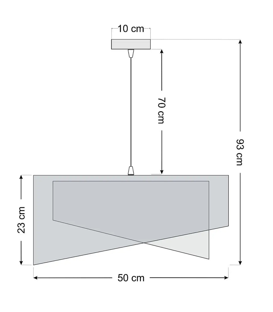 Suspension luminaire galaxy velour 50 cm avec tissu bleu marine et chaîne métallique fine pour éclairage moderne