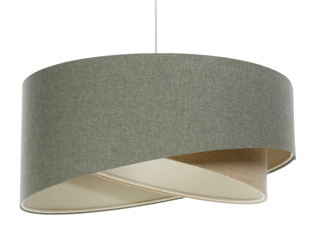 Pendant lamp GALAXY Boho Elegant – Grey green/Beige