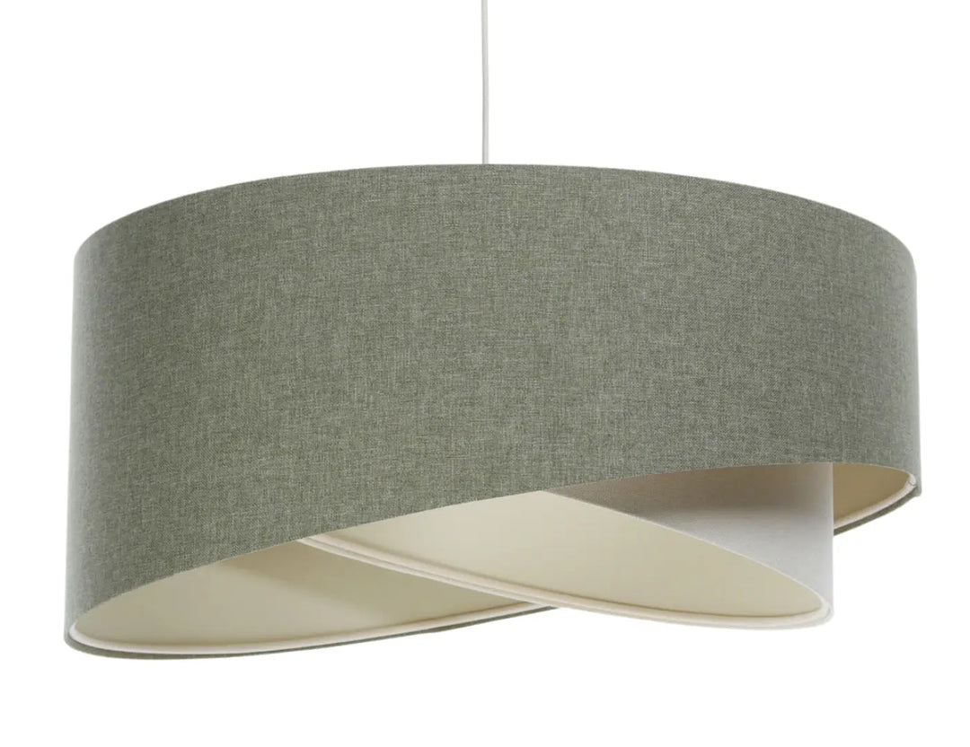 Pendant lamp GALAXY Boho Elegant – Grey green/Creme