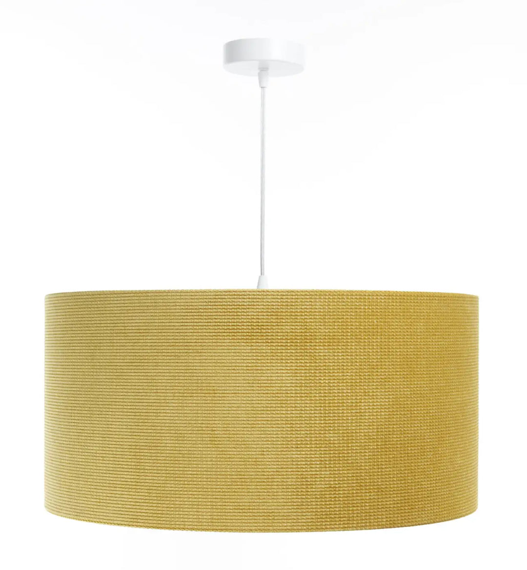 Suspension luminaire en papier tissé jaune avec fixation de plafond blanc pour décoration intérieure prend moderne