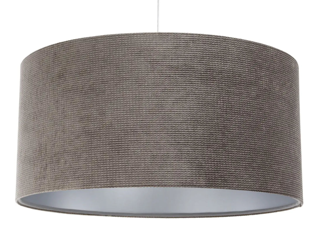 Pendant lamp  Glamour Structural Velour – Brown/Silver