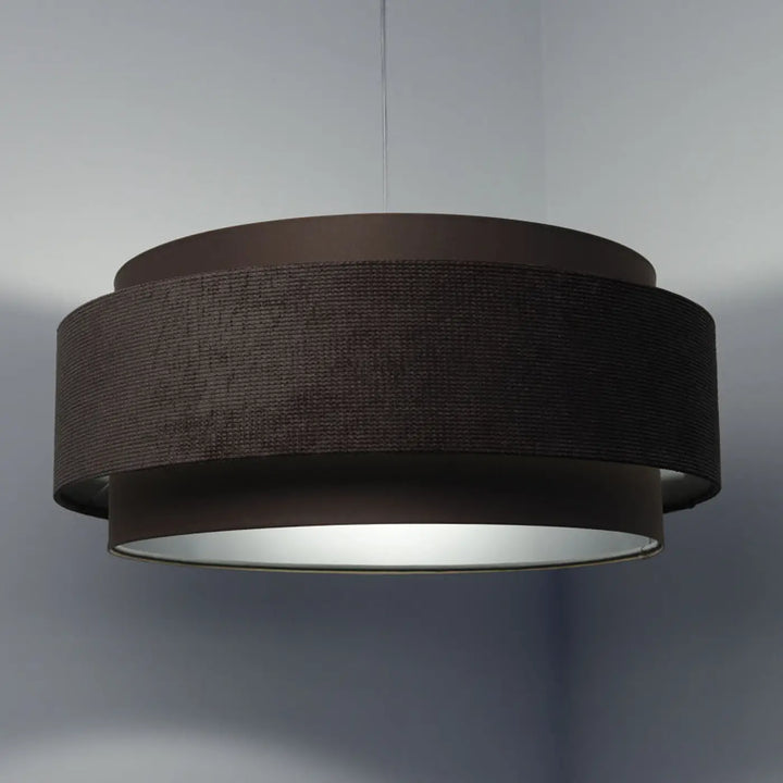 Suspension Luminaire | DOBLO CLASSIC (Marron Café/Argent)