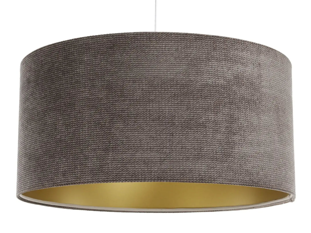 Pendant lamp  Glamour Structural Velour – Brown/Silver