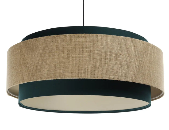 Pendant lamp Doblo Classic – Dark green/Beige/Ecru