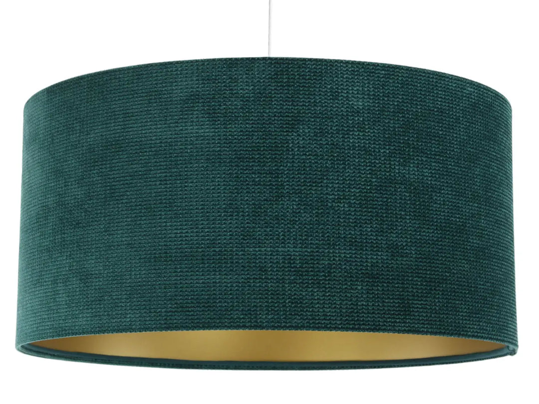 Pendant lamp  Glamour Structural Velour – Green/Gold