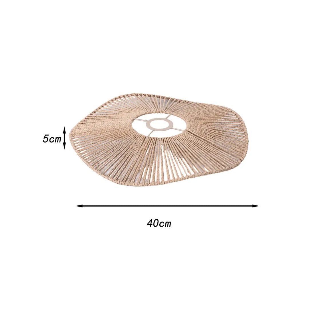 Suspension luminaire tressé naturel design moderne beige