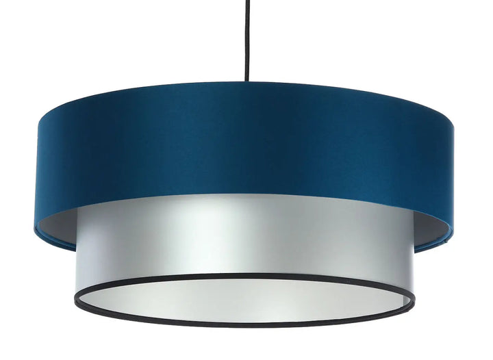 Pendant lamp Duo – Turquoise/Silver