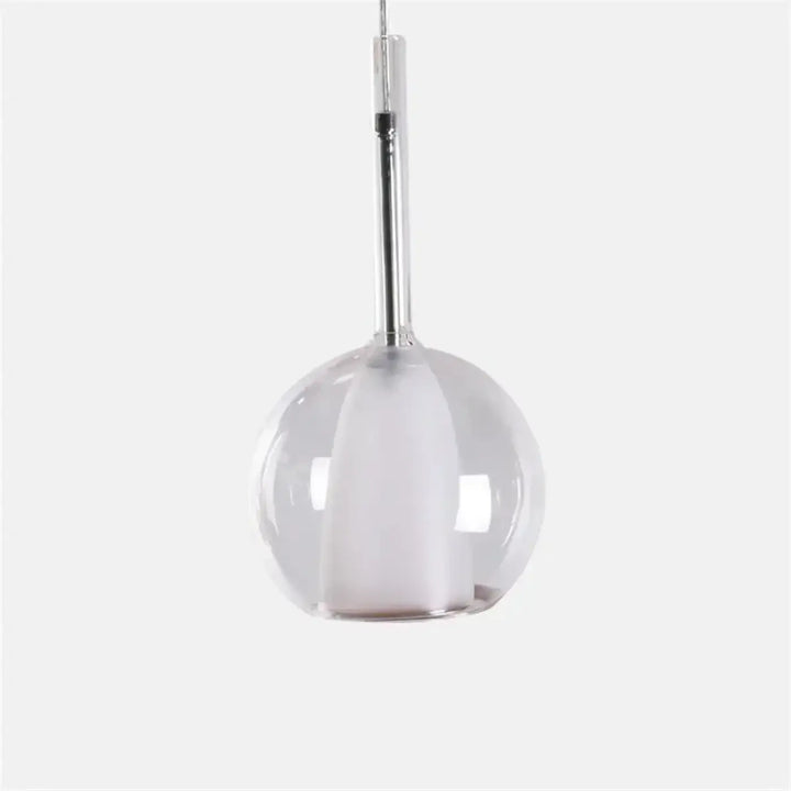 Suspension luminaire en verre ambré style moderne design