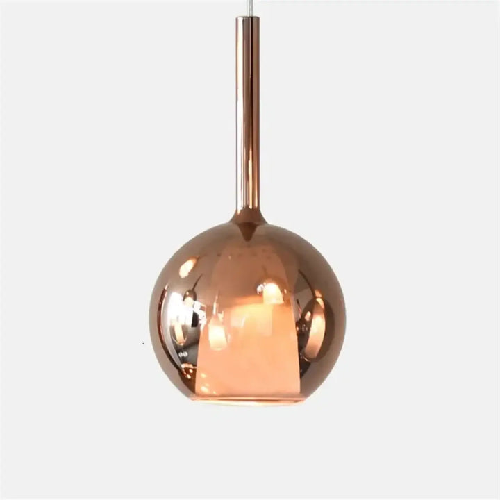 Suspension luminaire en verre ambré style moderne design