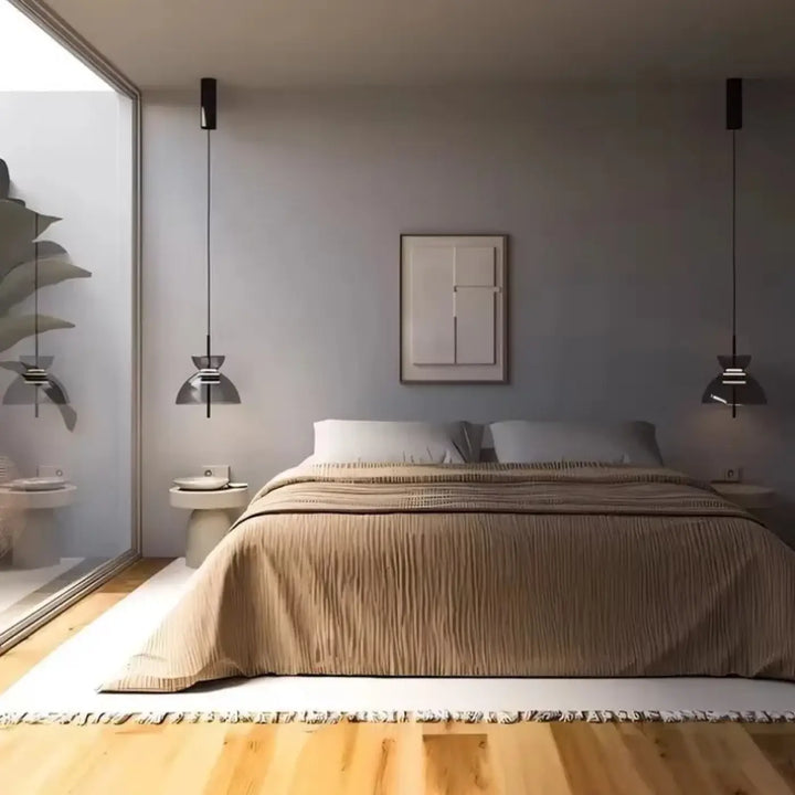 Suspension luminaire en verre au design nordique scandinave