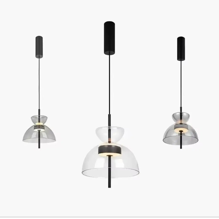 Suspension luminaire en verre au design nordique scandinave