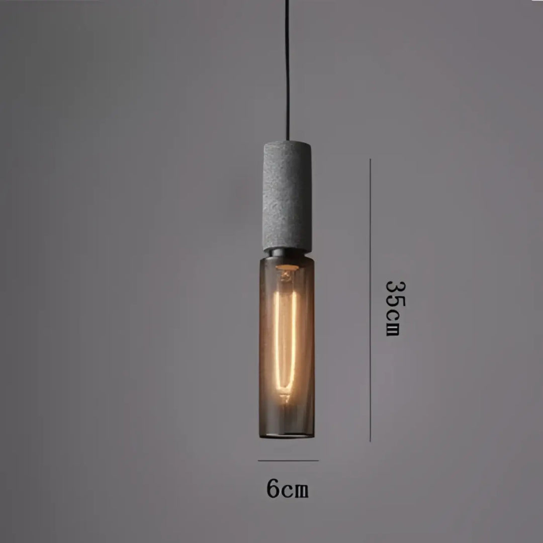 Suspension luminaire en verre et métal design moderne noir