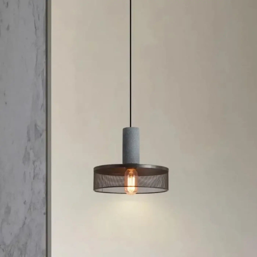 Suspension luminaire en verre et métal design moderne noir