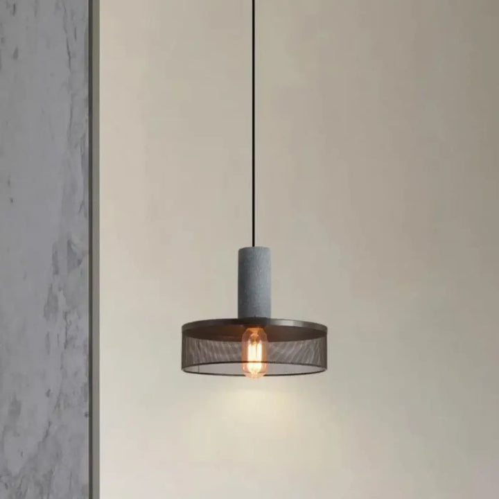 Suspension luminaire en verre et métal design moderne noir