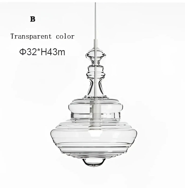 Suspension luminaire en verre style art déco élégant