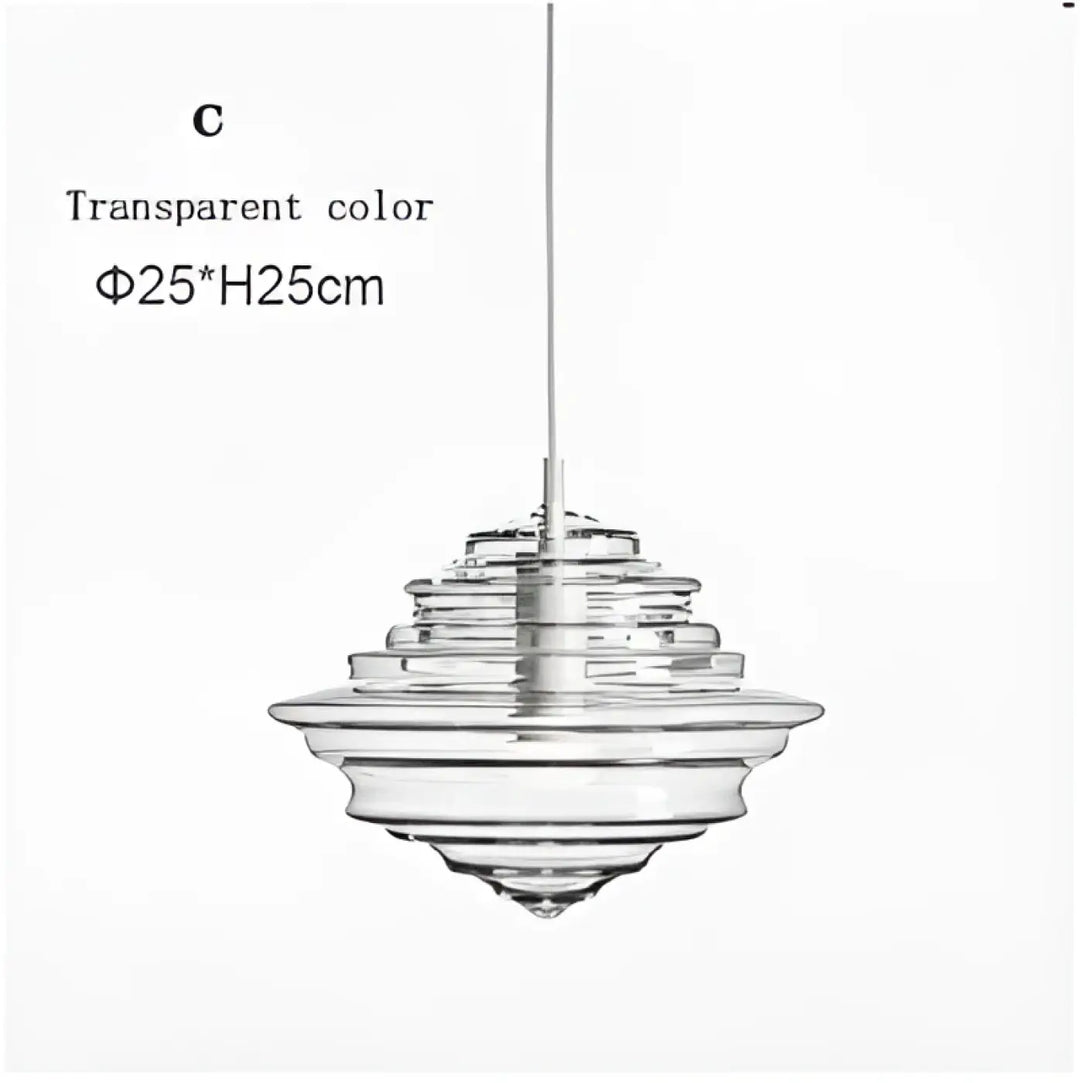 Suspension luminaire en verre style art déco élégant