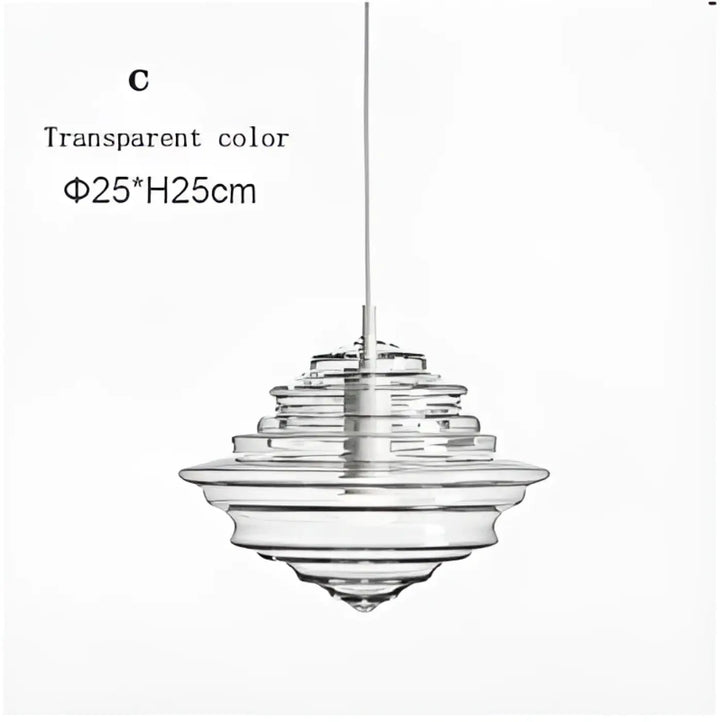 Suspension luminaire en verre style art déco élégant