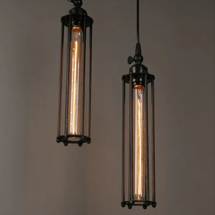 Suspension luminaire en verre au style vintage loft et rétro