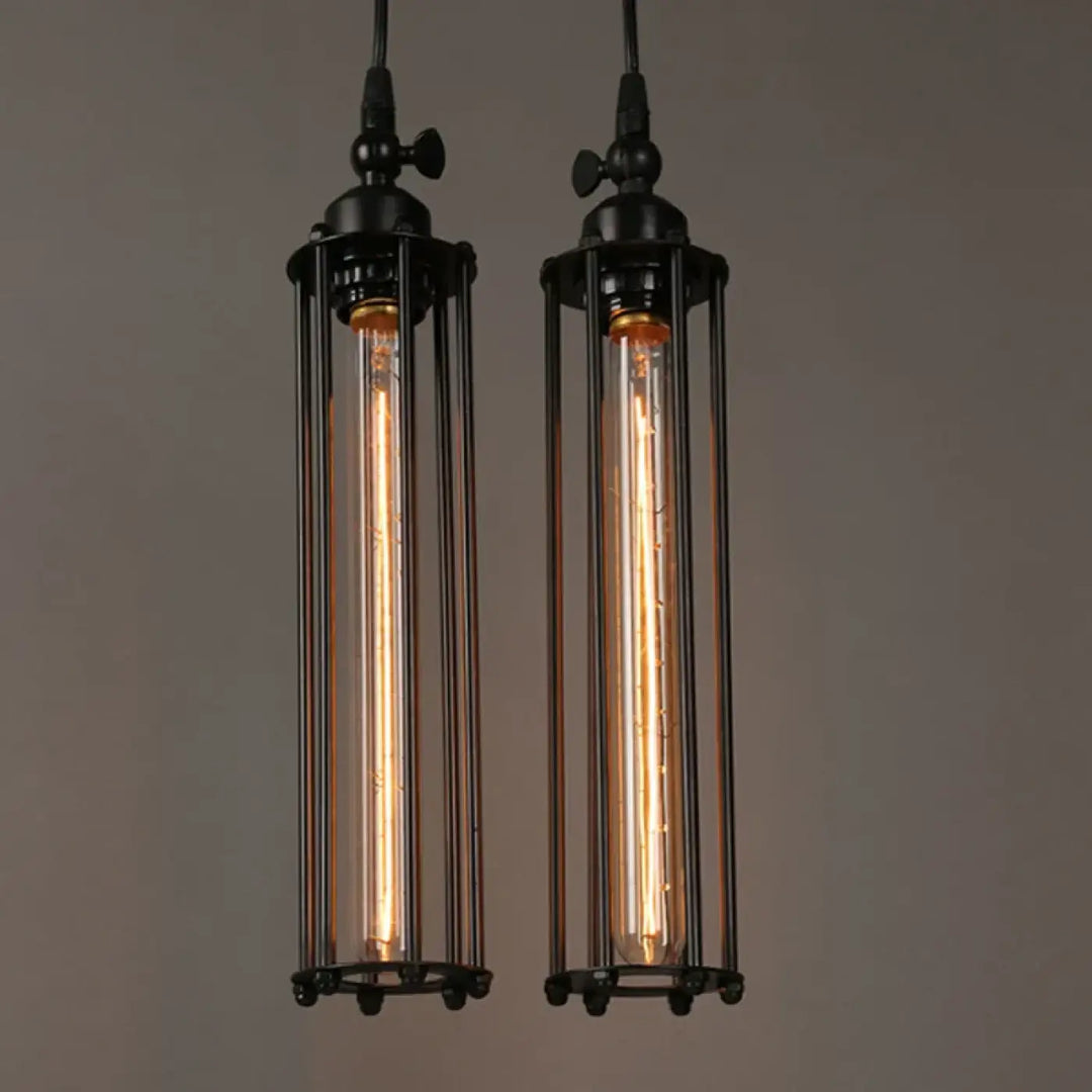Suspension luminaire en verre au style vintage loft et rétro