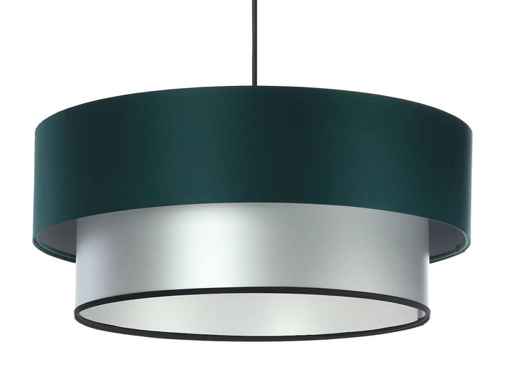 Pendant lamp Duo – Dark green/Silver