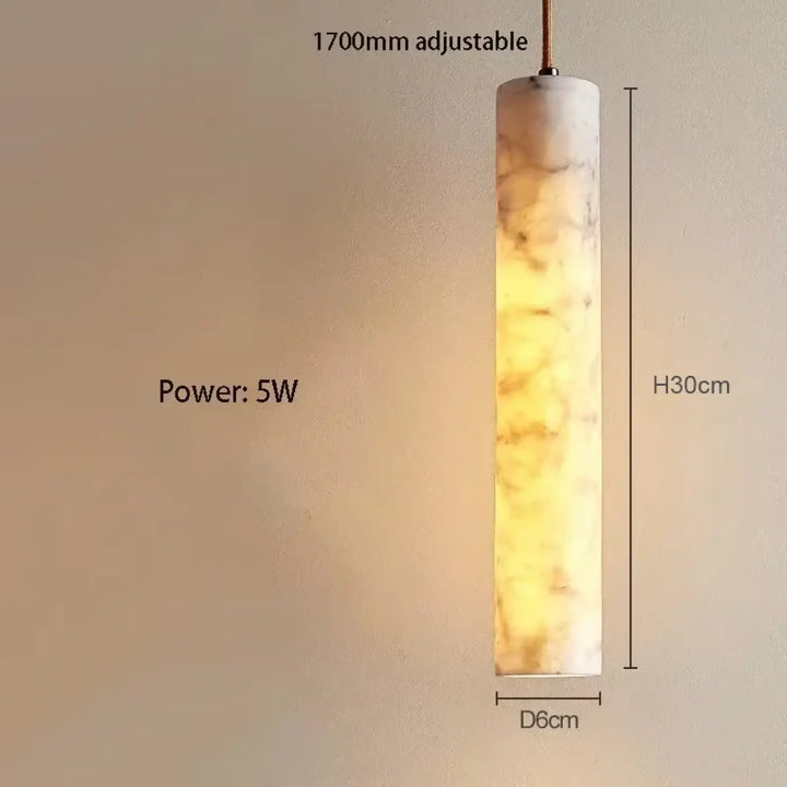 Suspension marbre led design élégant moderne