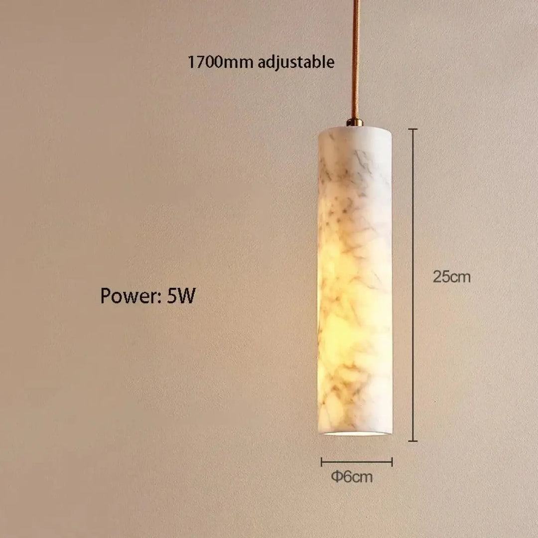 Suspension marbre led design élégant moderne