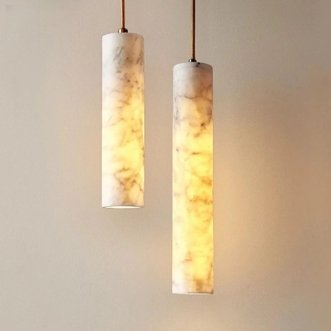Suspension marbre led design élégant moderne