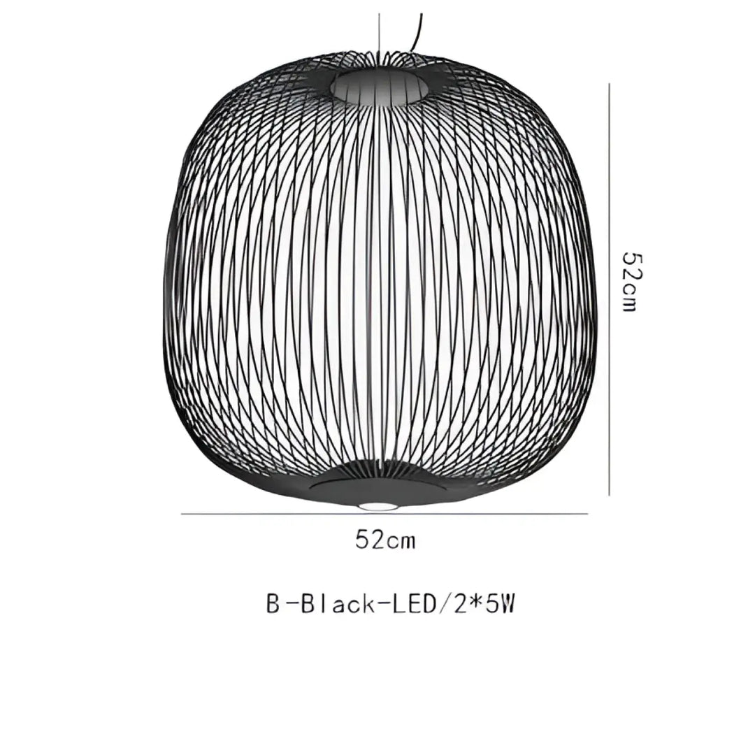 Suspension métal noir ou blanc contemporain décor chic