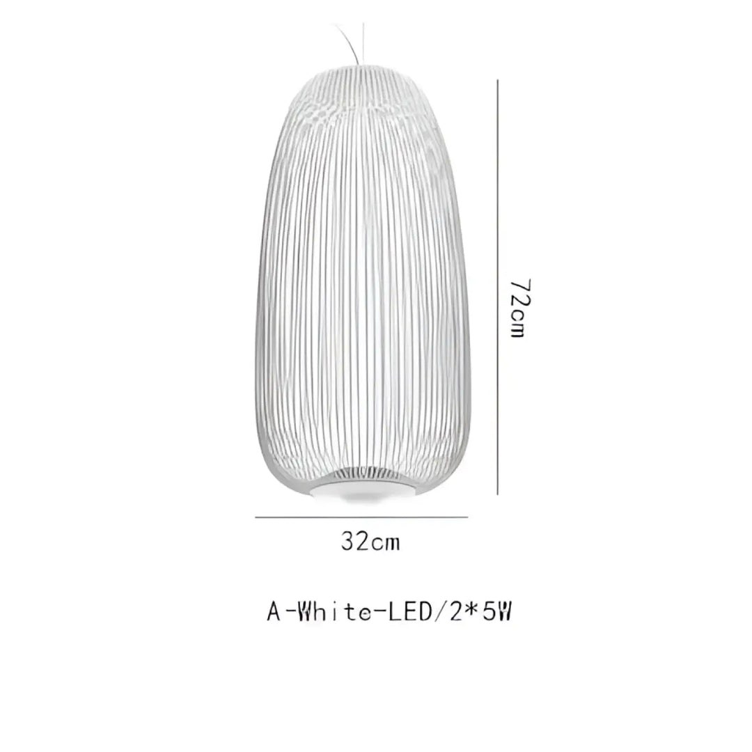 Suspension métal noir ou blanc contemporain décor chic