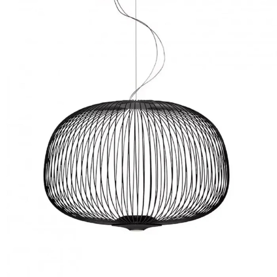 Suspension métal noir ou blanc contemporain décor chic