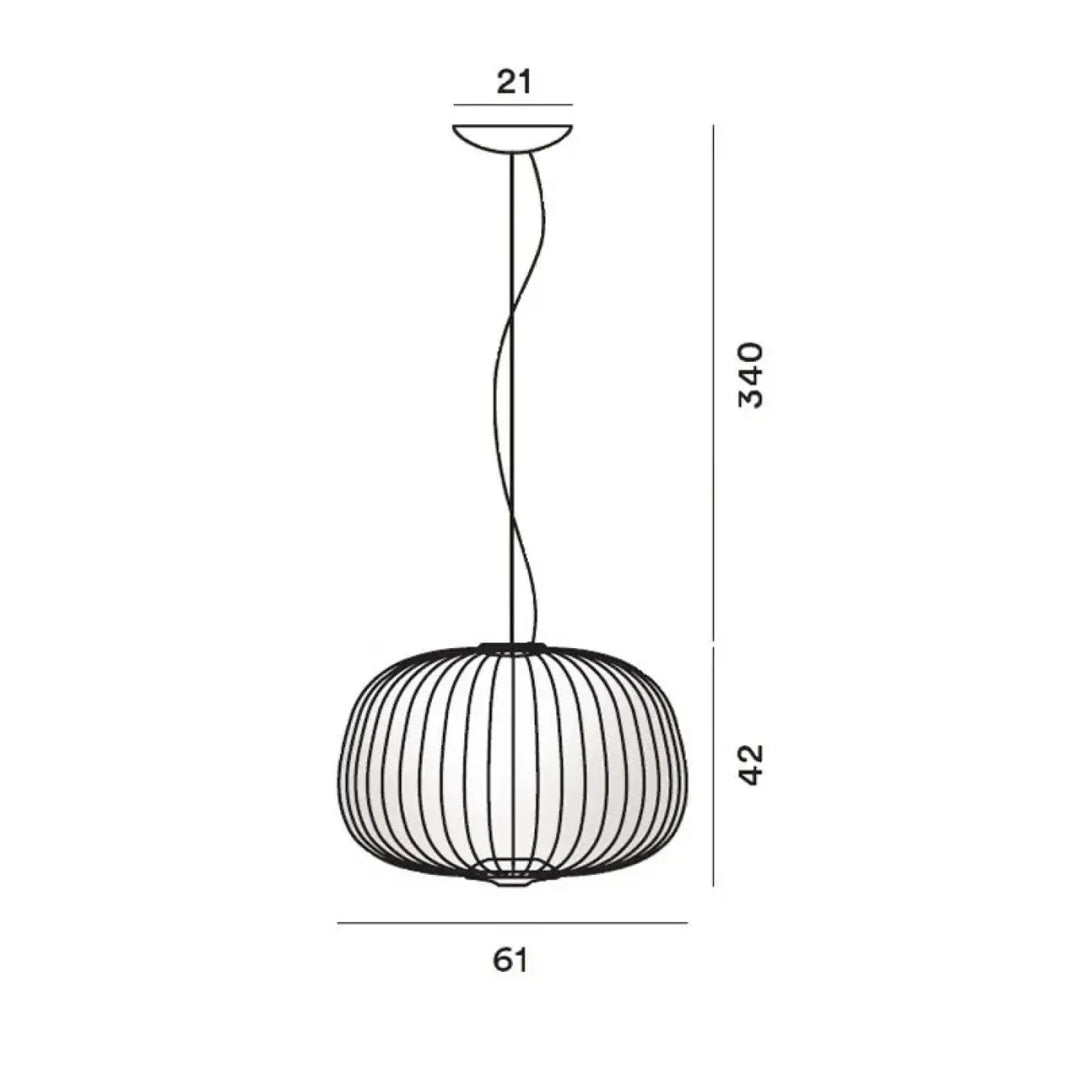 Suspension métal noir ou blanc contemporain décor chic