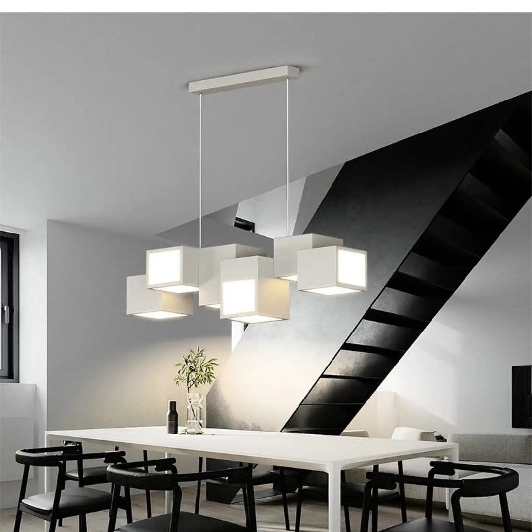 Suspension Moderne Cubes Design Géométrique Épuré