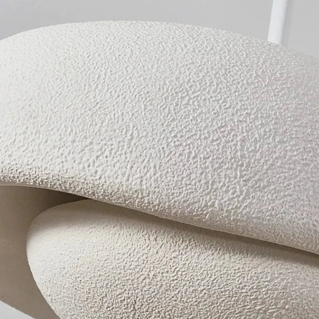 Suspension Moderne Design Dôme Texturé Blanc Noir Gris Intérieur Doré