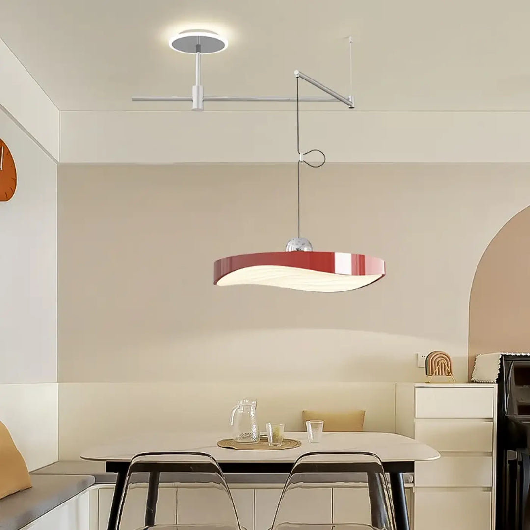 Suspension moderne éclairage doux raffiné ambiance chic