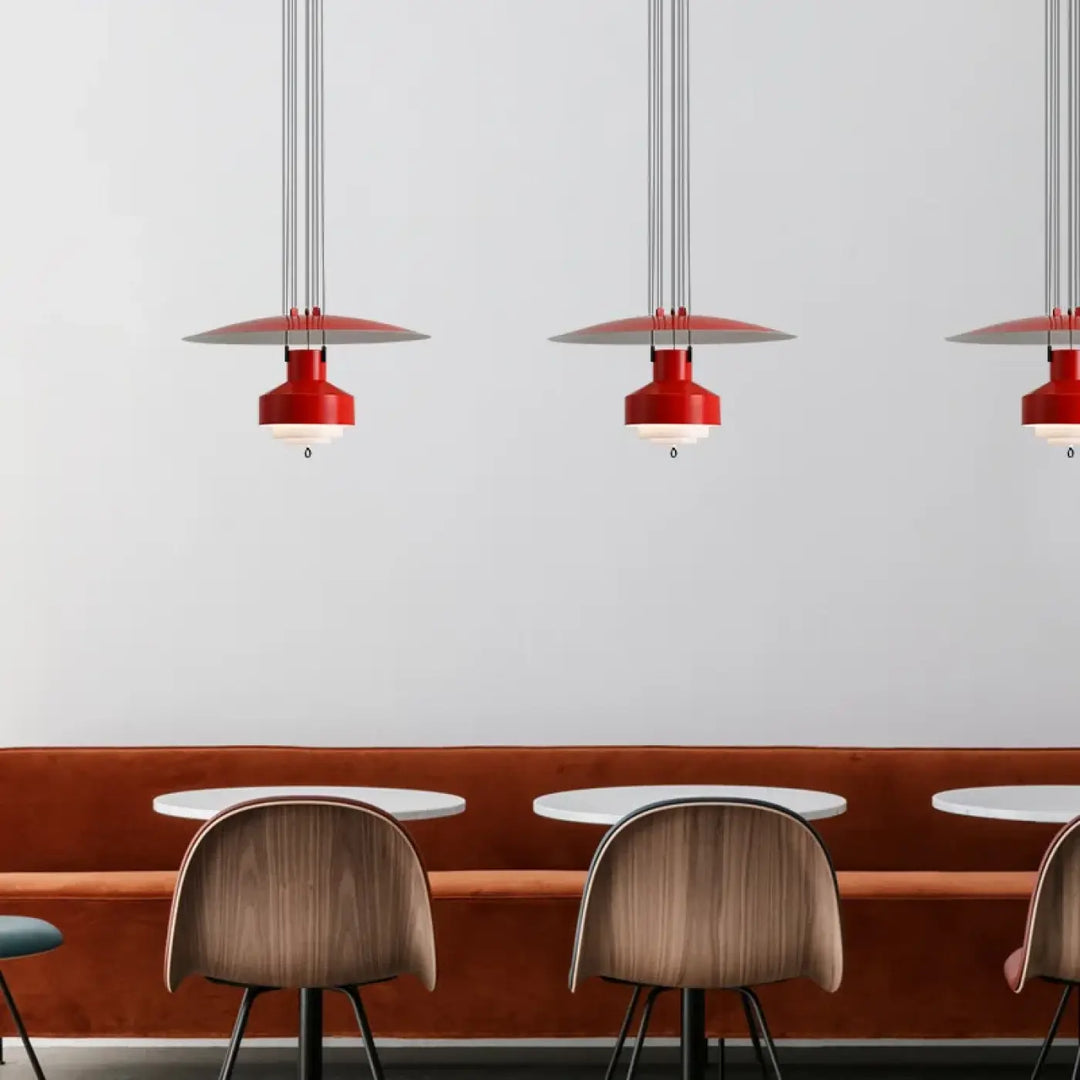 Suspension à diffuseur circulaire style contemporain