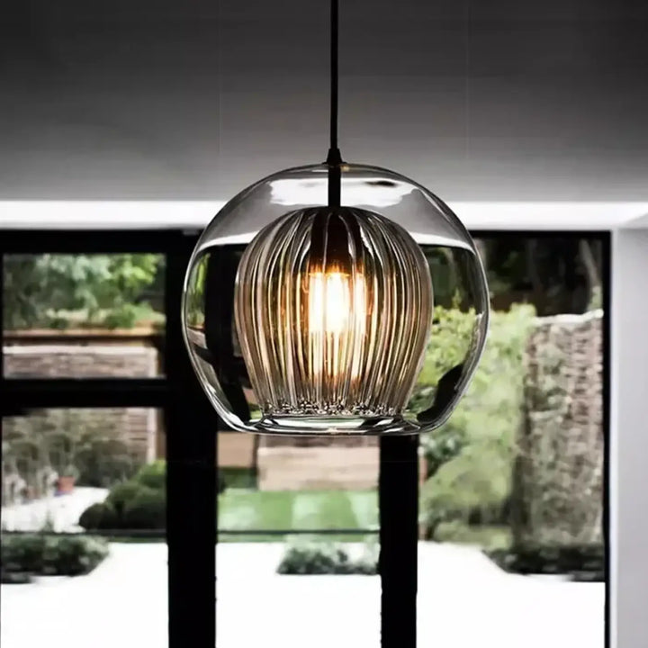 Nordic Glass Pendant Light LED glass Hanging Lamp For Dining Room Living Coffee Shope Home Indoor Decor Lighting