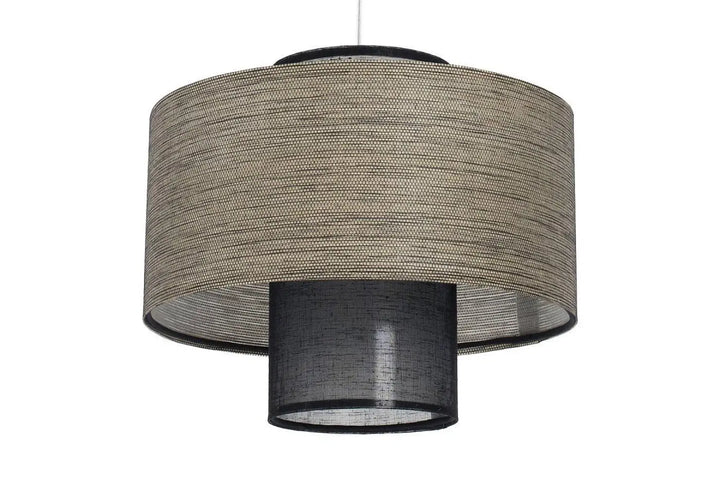 Pendant lamp Twin – Black/Beige