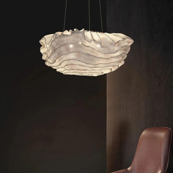 Suspension Nuage Design Ondulé LED Moderne