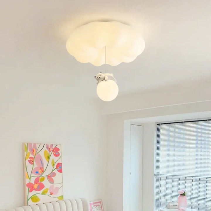 Suspension Nuage ou Lune Globe LED Design Enfantin ou Moderne