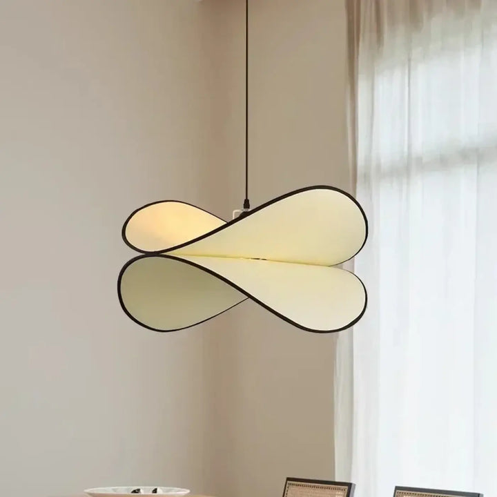 Suspension ondulée blanche style organique moderne et chic