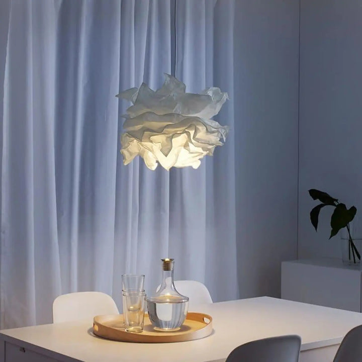 Suspension Papier En Aluminium Au Design Froissé
