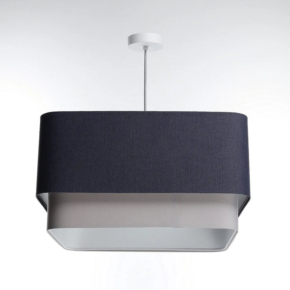 Pendant lamp Kwadro Duo – Navy blue