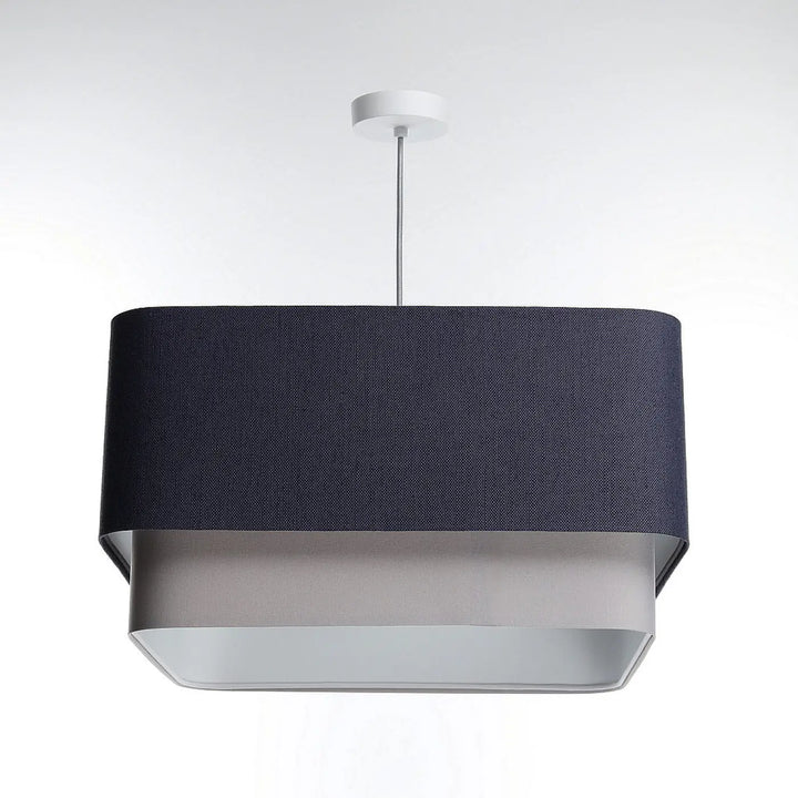 Pendant lamp Kwadro Duo – Navy blue