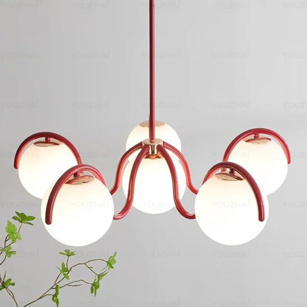 Cream Wind Magic Bean French Living Room Pendant Light Simple Bedroom Dining Room Children’s Room Study Nordic Light