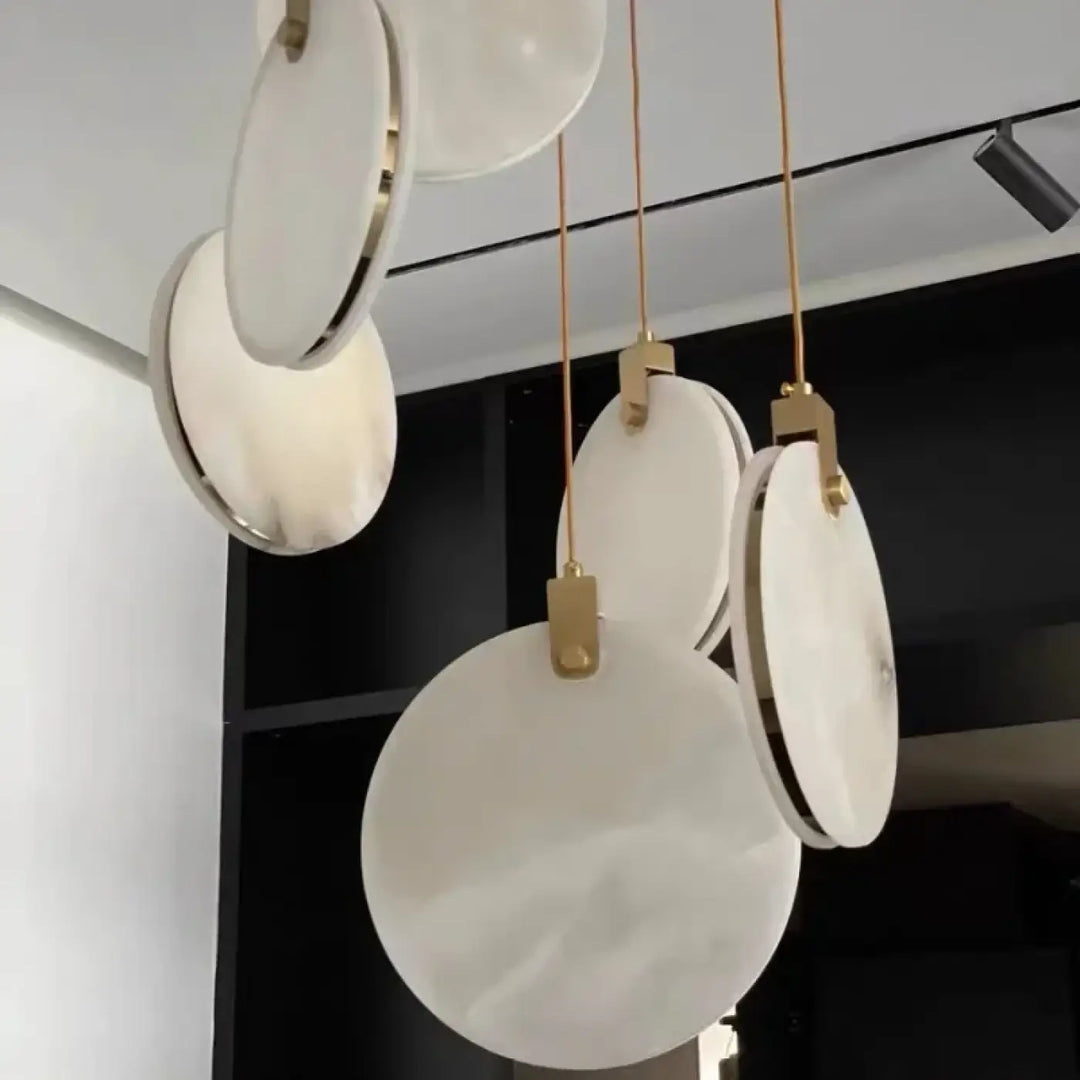 Modern Marble Pendant Lamp Living Room Bedroom Bedside Dining Room Staircase Kitchen LED Decoration Lights Hanging