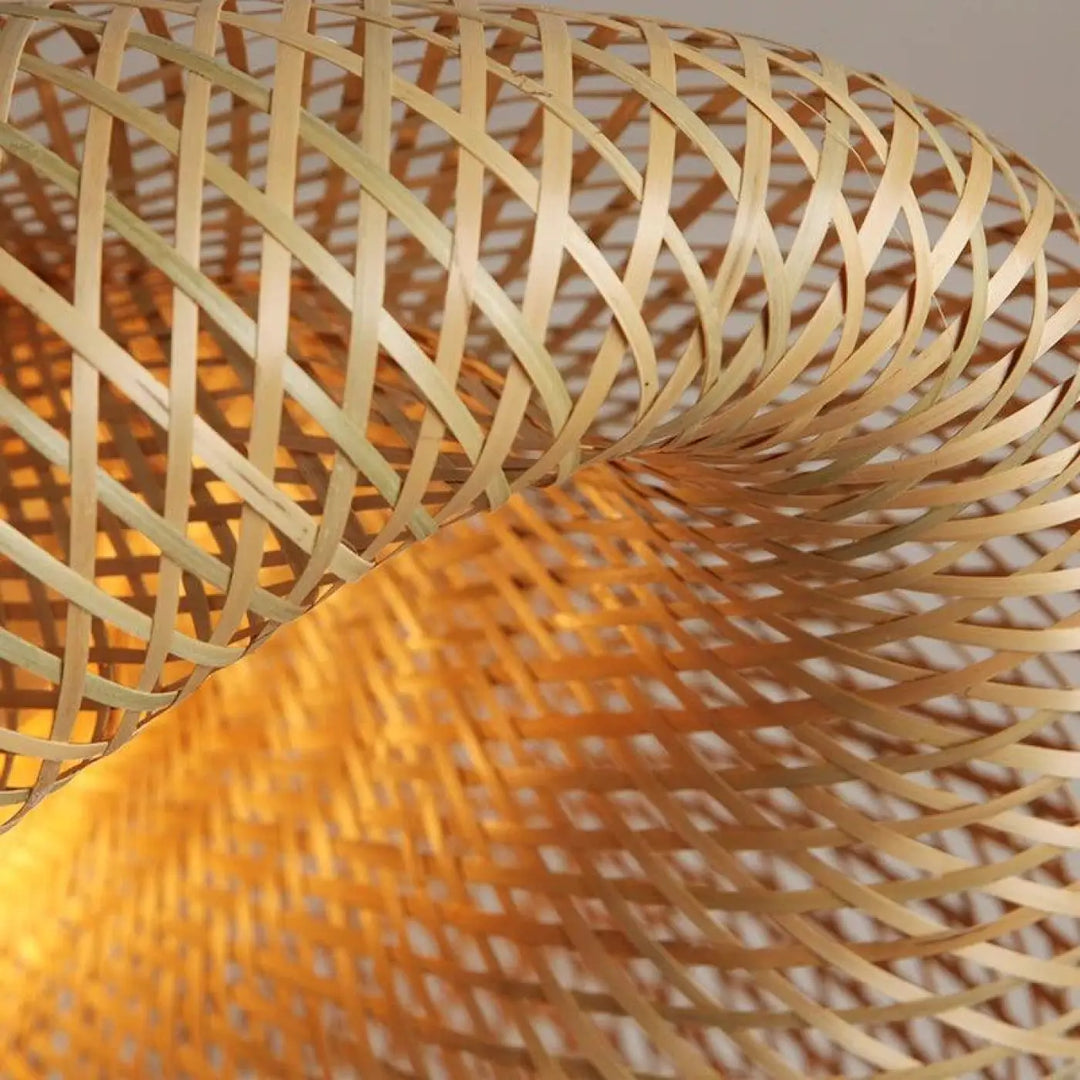 Suspension Rotin XXL Design Naturel en Bambou