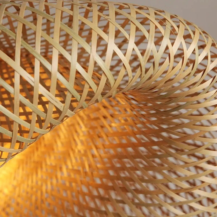 Suspension Rotin XXL Design Naturel en Bambou